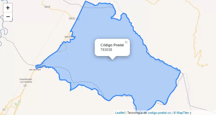 Código Postal 763038 en Colombia
