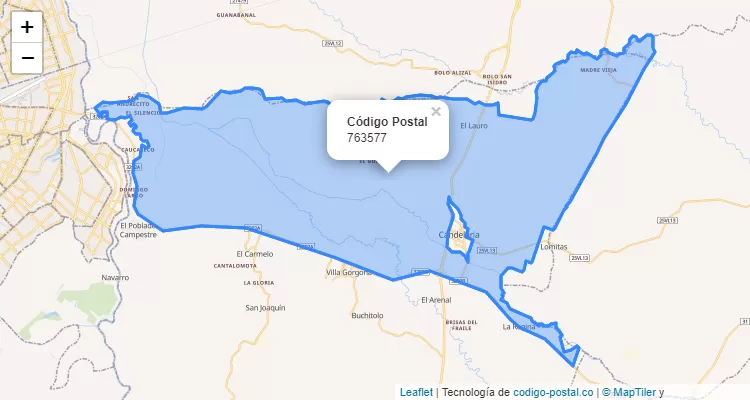 Código Postal 763577 en Colombia