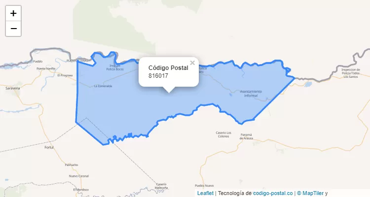 ZIP Code Neighborhood Cañ, Arauquita