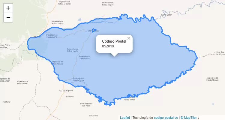Código Postal 852019 en Colombia