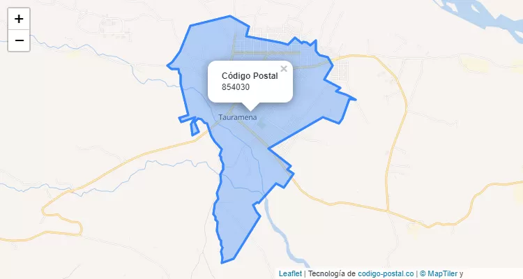 Código Postal Vereda Alto Cauca, Tauramena