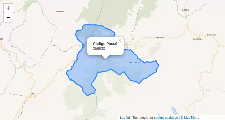 ZIP Code Neighborhood Centro Norte, Chameza