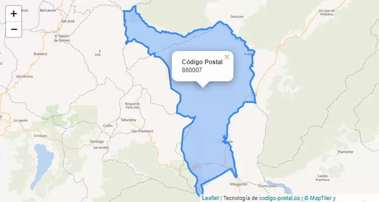 Código Postal Vereda El Silencio, Mocoa