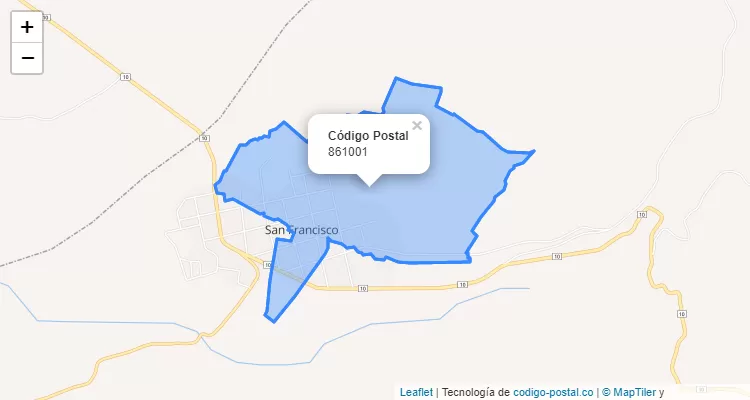 861001 ZIP Code in Colombia