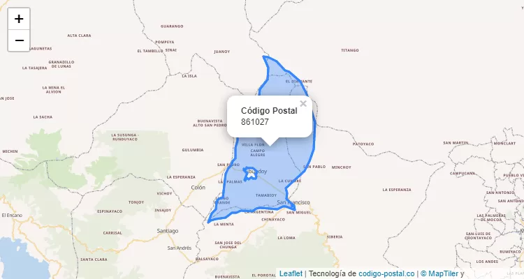 861027 ZIP Code in Colombia