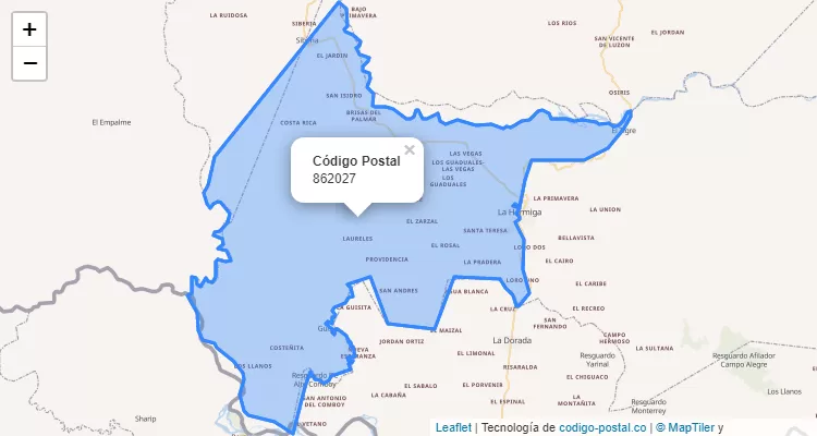Código Postal 862027 en Colombia