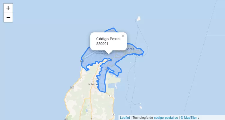 880001 ZIP Code in Colombia