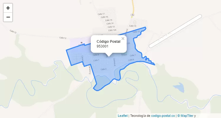 Código Postal 953001 en Colombia