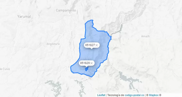 Código Postal de Guadalupe, Antioquia
