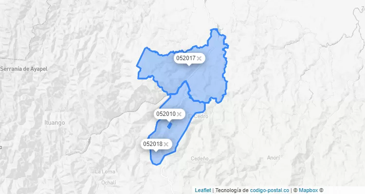Valdivia ZIP Code, Antioquia