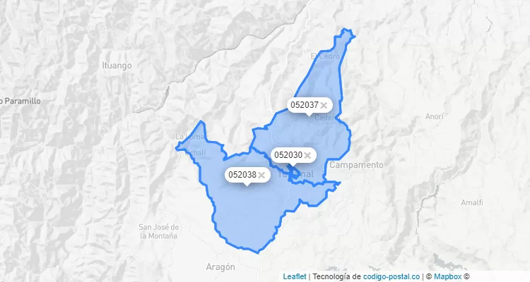 Código Postal de Yarumal, Antioquia
