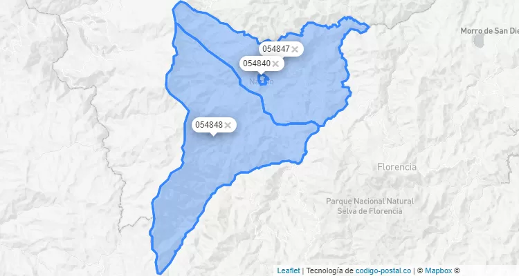 Código Postal de Nariño, Antioquia