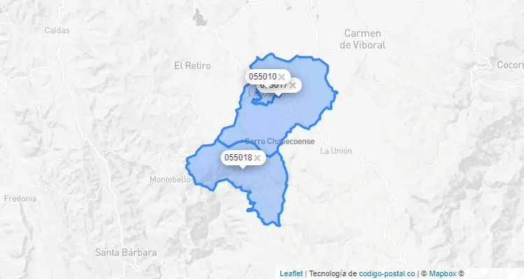 La Ceja ZIP Code, Antioquia