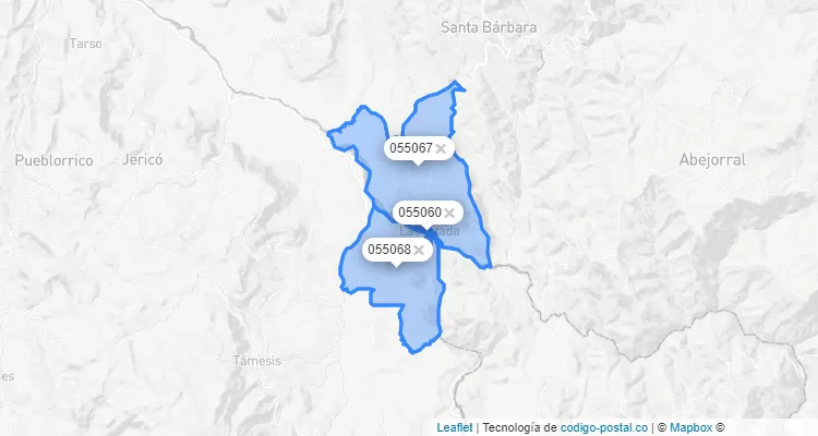 La Pintada ZIP Code, Antioquia