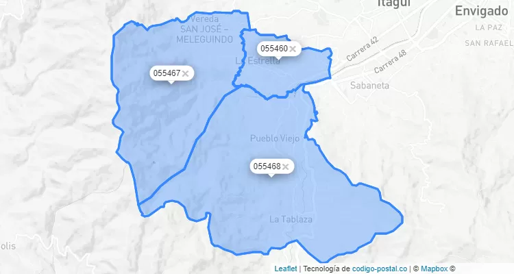 La Estrella ZIP Code, Antioquia