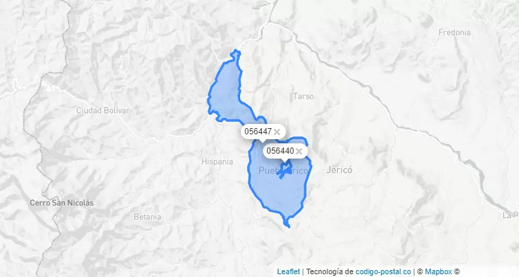 Pueblorrico ZIP Code, Antioquia