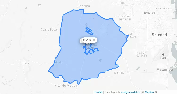 Código Postal de Galapa, Atlántico