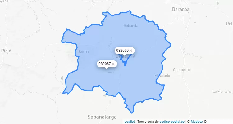 Usiacurí ZIP Code, Atlántico
