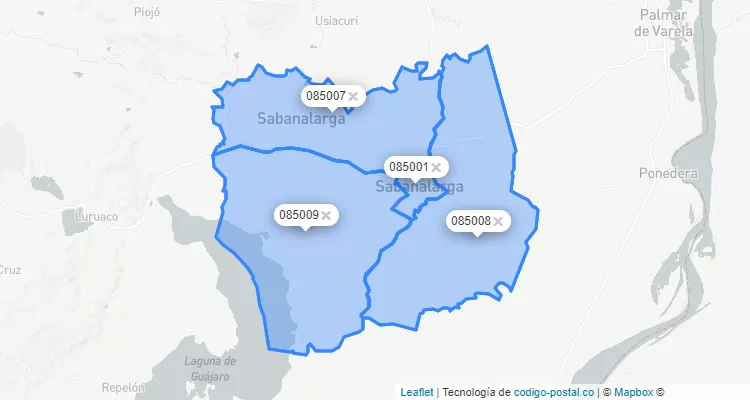 Sabanalarga ZIP Code, Atlántico