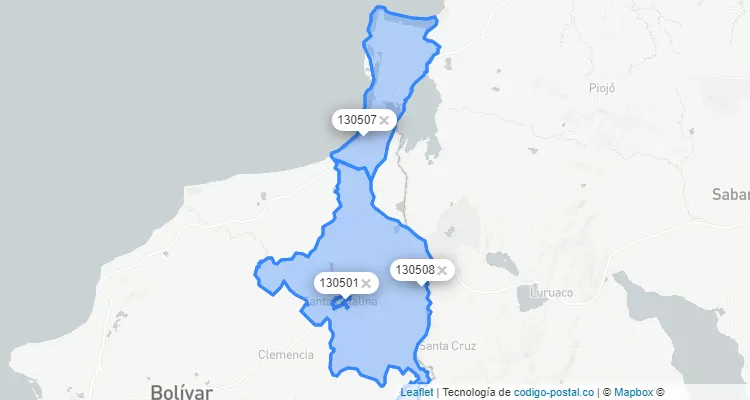 Santa Catalina ZIP Code, Bolivar