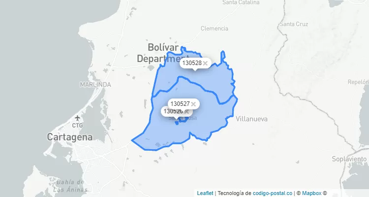Código Postal de Santa Rosa, Bolívar
