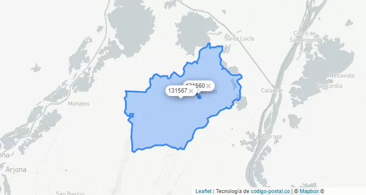 Código Postal de Arroyohondo, Bolívar