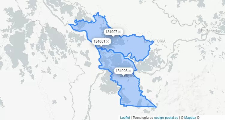Pinillos ZIP Code, Bolívar
