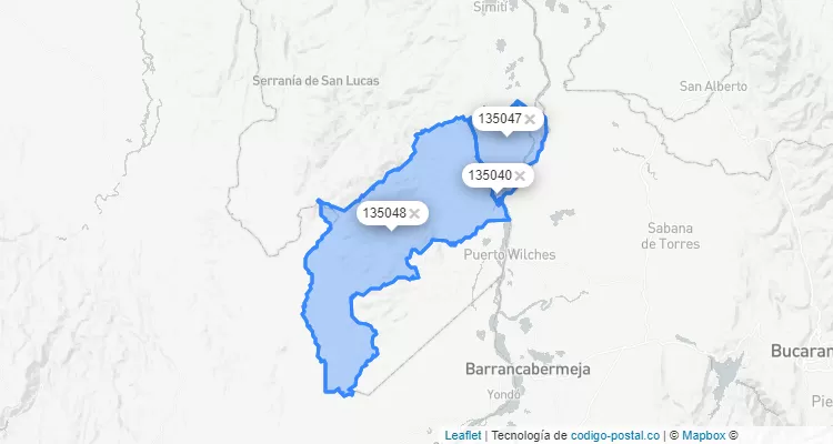Código Postal de San Pablo, Bolívar