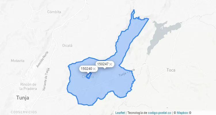 Código Postal de Chivatá, Boyacá