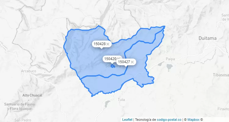 Sotaquirá ZIP Code, Boyacá