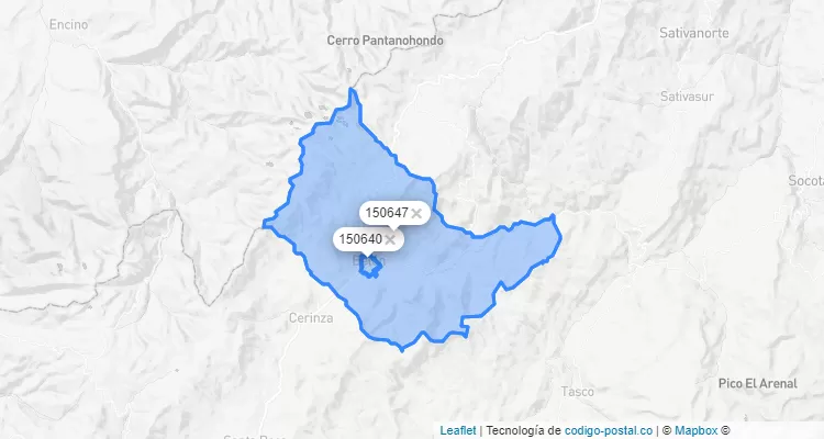 Belén ZIP Code, Boyacá