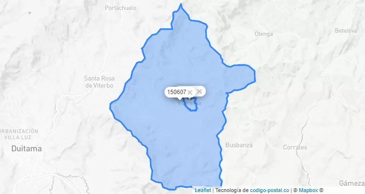 Código Postal de Floresta, Boyacá