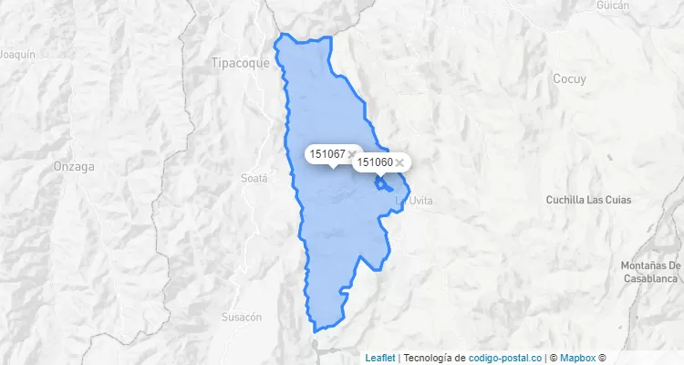 Boavita ZIP Code, Boyacá