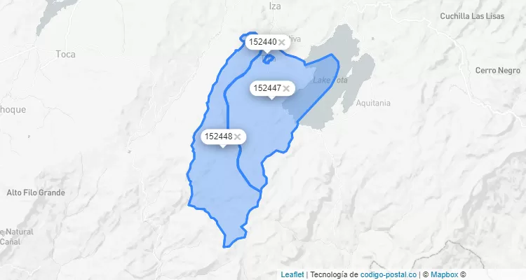 Tota ZIP Code, Boyacá
