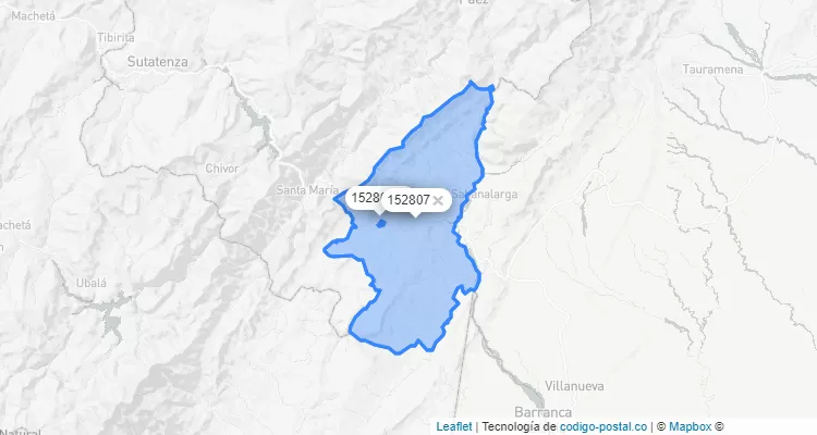 San Luis de Gaceno ZIP Code, Boyacá