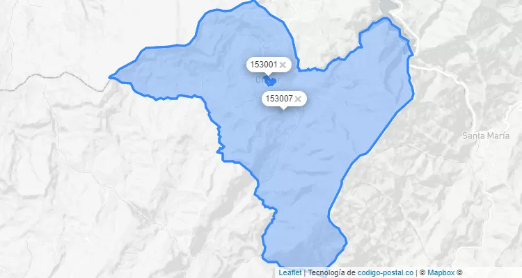 Chivor ZIP Code, Boyacá
