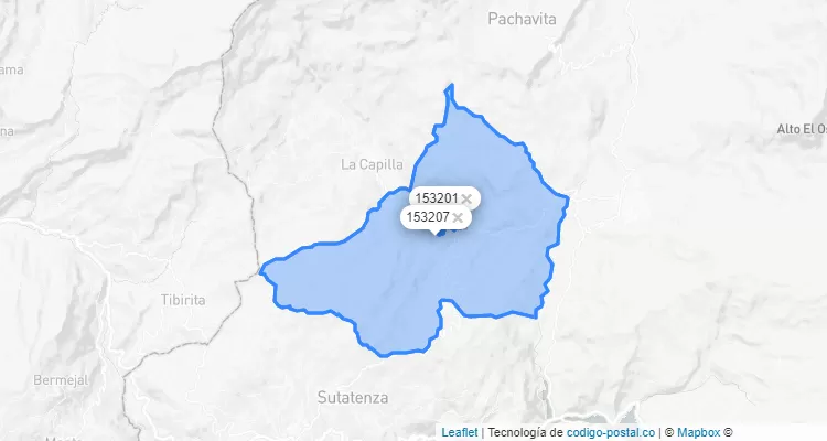 Código Postal de Tenza, Boyacá
