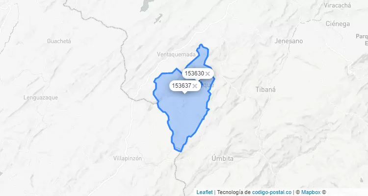 Turmequé ZIP Code, Boyacá