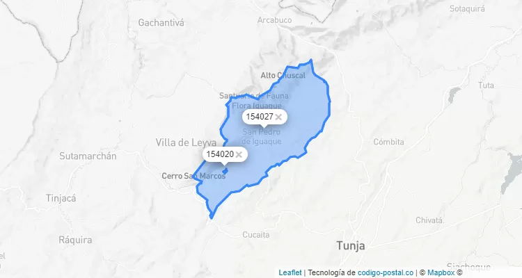 Código Postal de Chíquiza, Boyacá