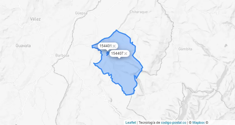 Togüí ZIP Code, Boyacá