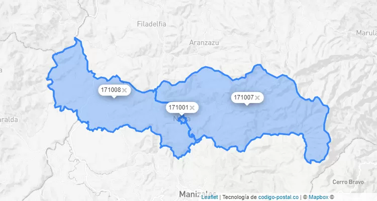 Neira ZIP Code, Caldas