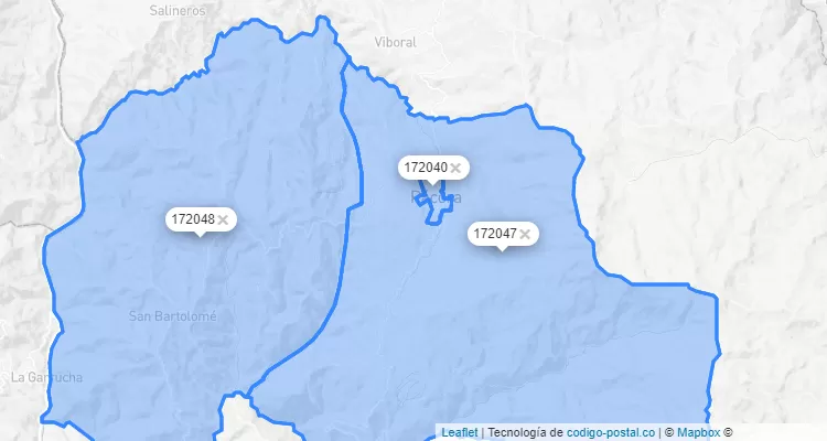 Pácora ZIP Code, Caldas