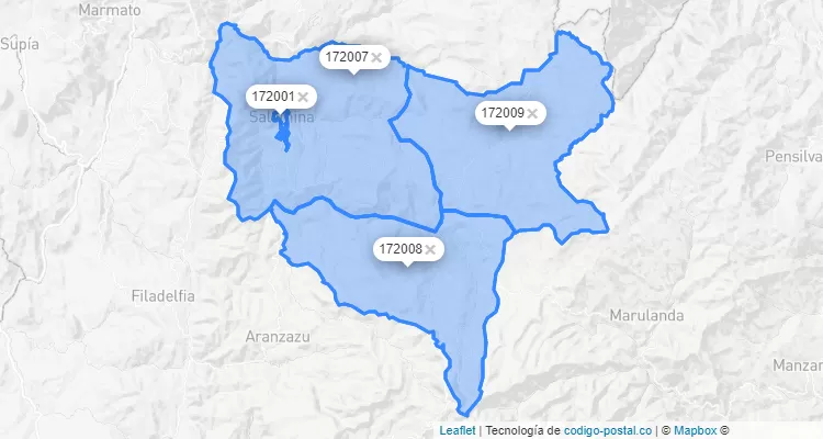Salamina ZIP Code, Caldas
