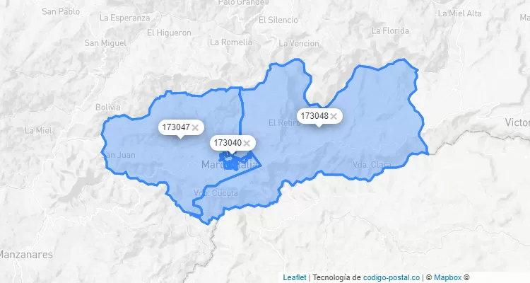 Marquetalia ZIP Code, Caldas