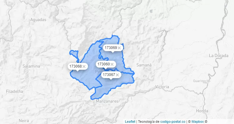 Pensilvania ZIP Code, Caldas