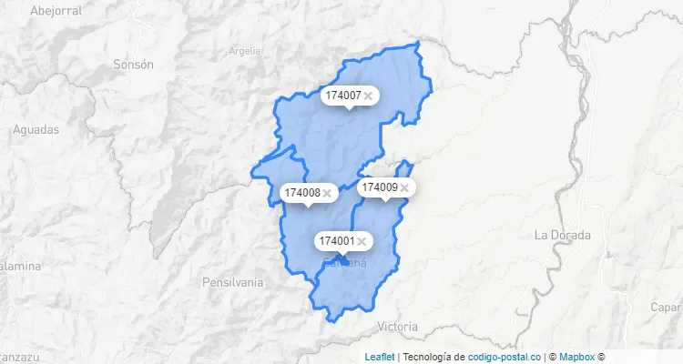 Samaná ZIP Code, Caldas