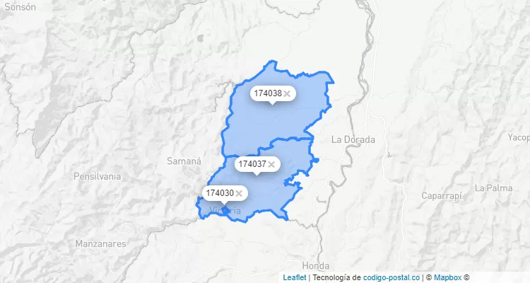 Victoria ZIP Code, Caldas