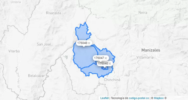 Palestina ZIP Code, Caldas