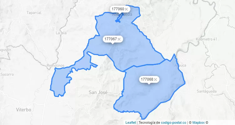 Risaralda ZIP Code, Caldas