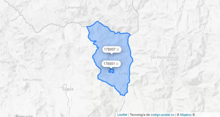 Marmato ZIP Code, Caldas